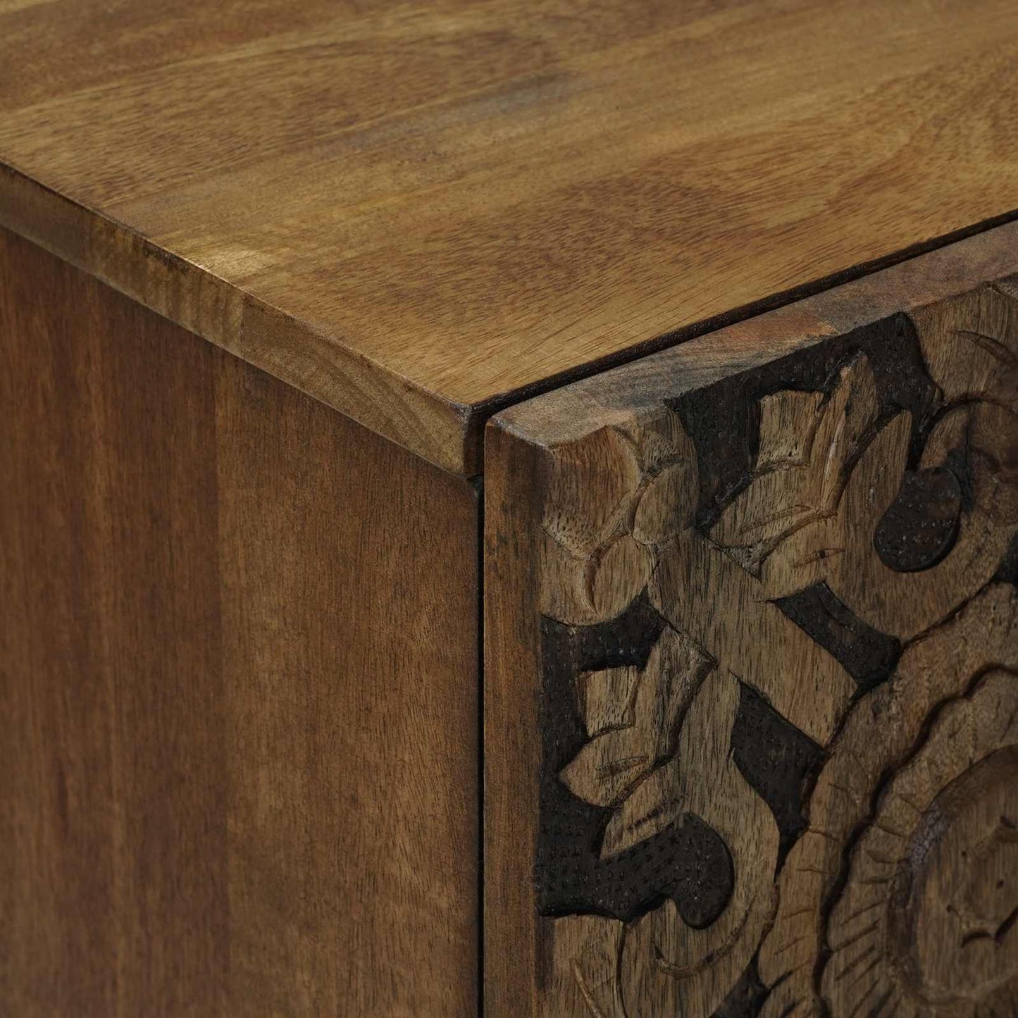 Storage Sideboard Brown 60 x 33.5 x 75 cm Solid Mango Wood