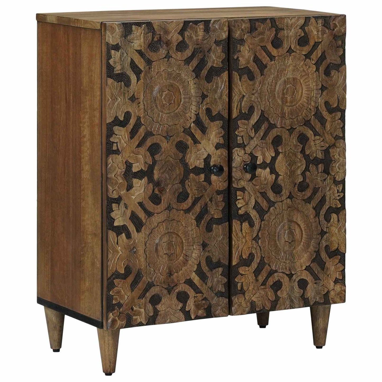 Storage Sideboard Brown 60 x 33.5 x 75 cm Solid Mango Wood