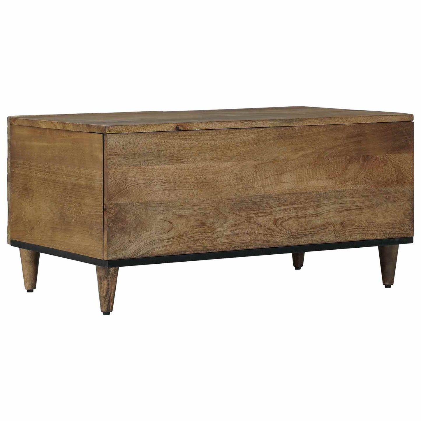 Coffee Table Brown 80 x 50 x 40 cm Solid Mango Wood