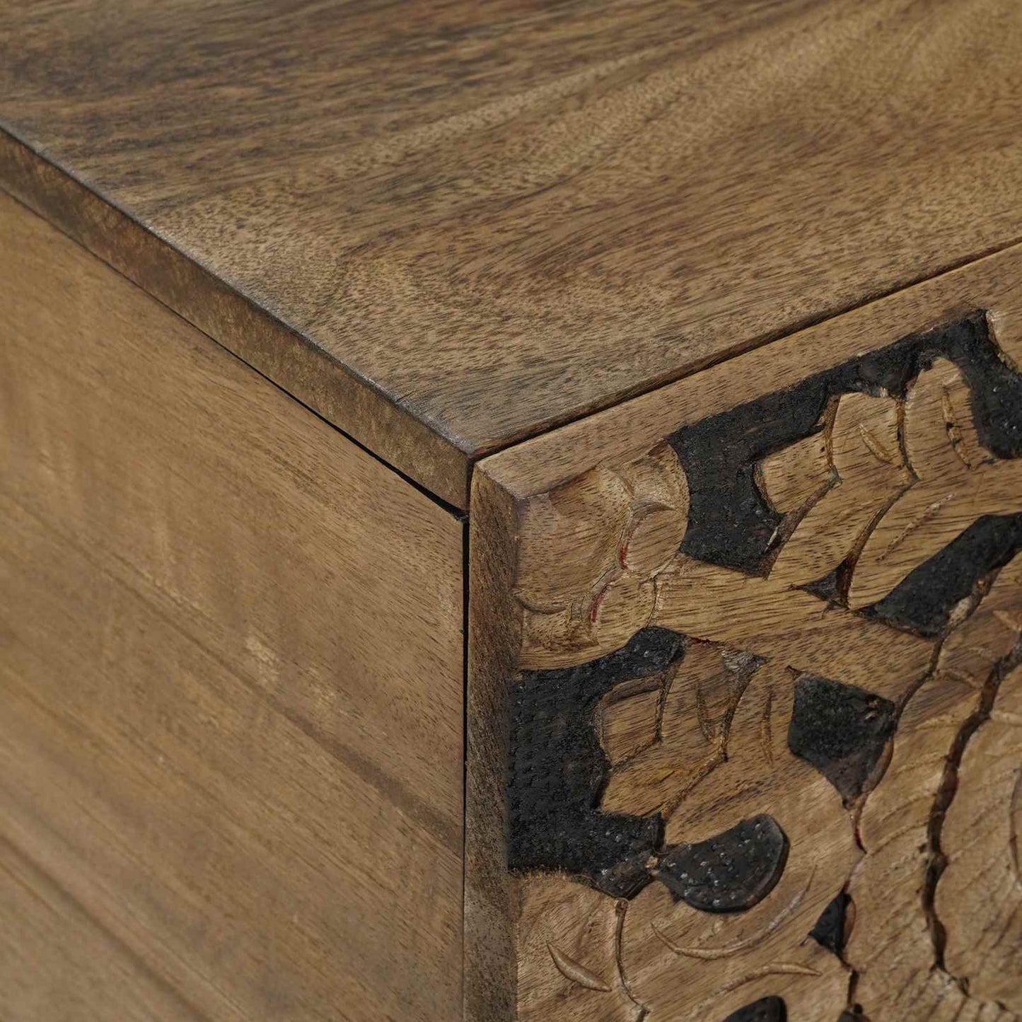 Coffee Table Brown 80 x 50 x 40 cm Solid Mango Wood