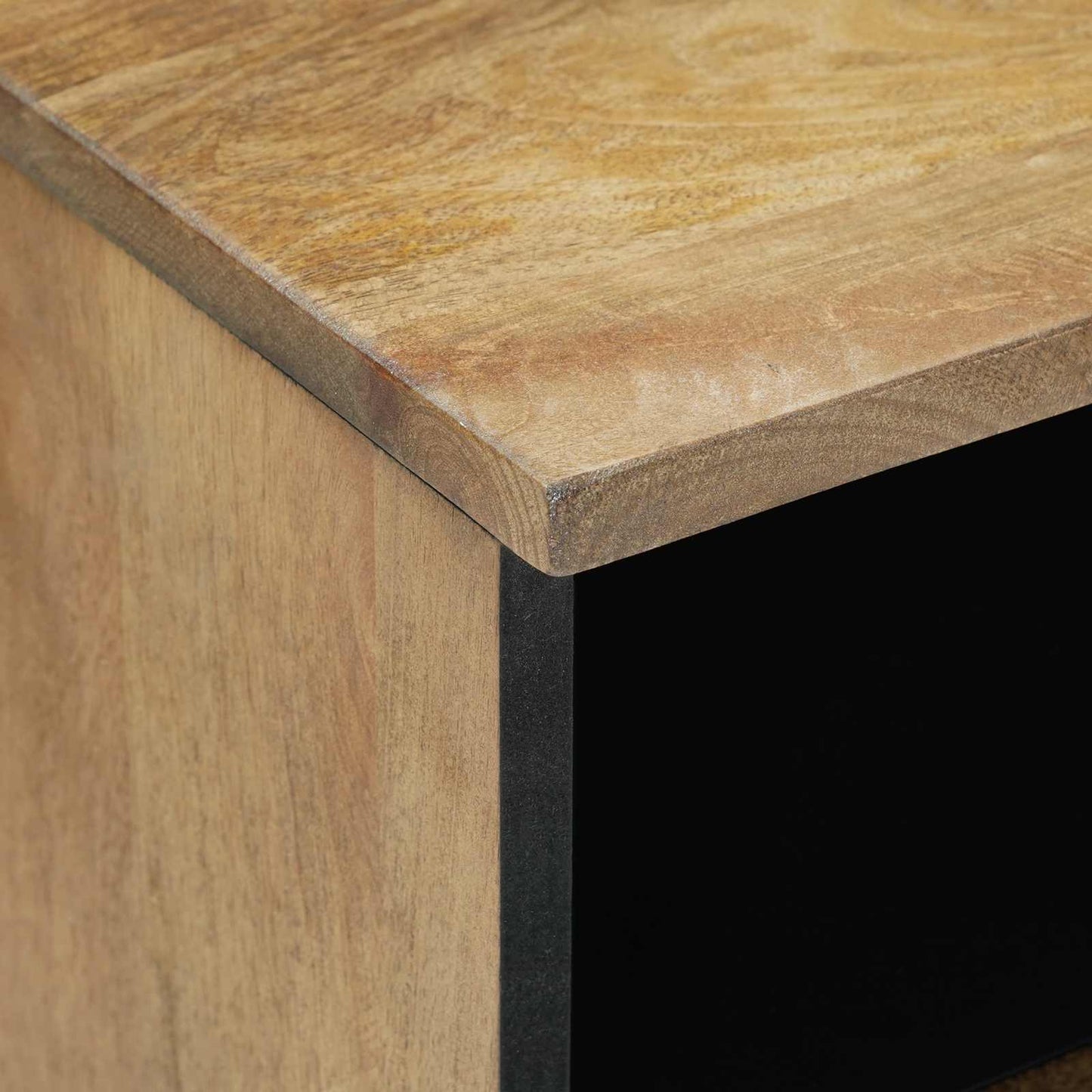 Bed cabinet with Drawer Brown 40 x 33 x 46 cm Solid Mango Wood