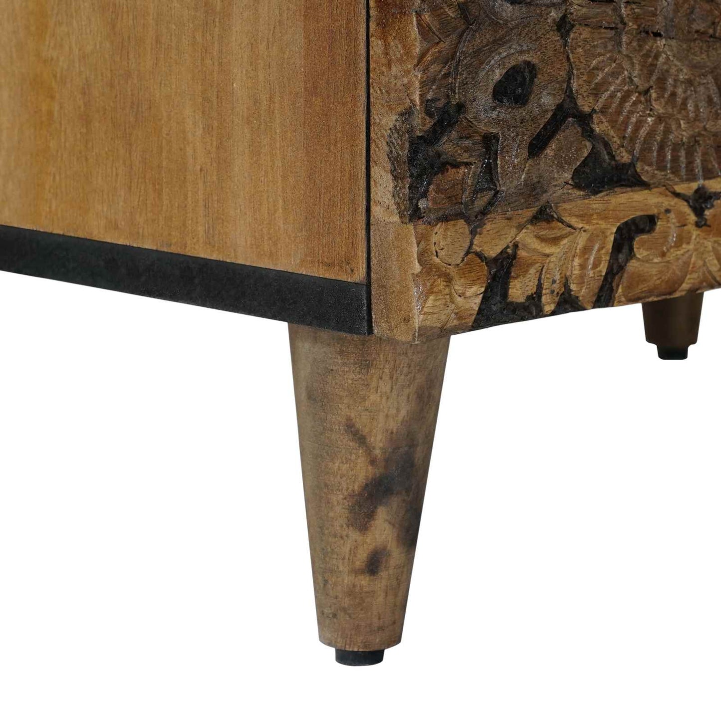 Bed cabinet with Drawer Brown 50 x 33 x 60 cm Solid Mango Wood