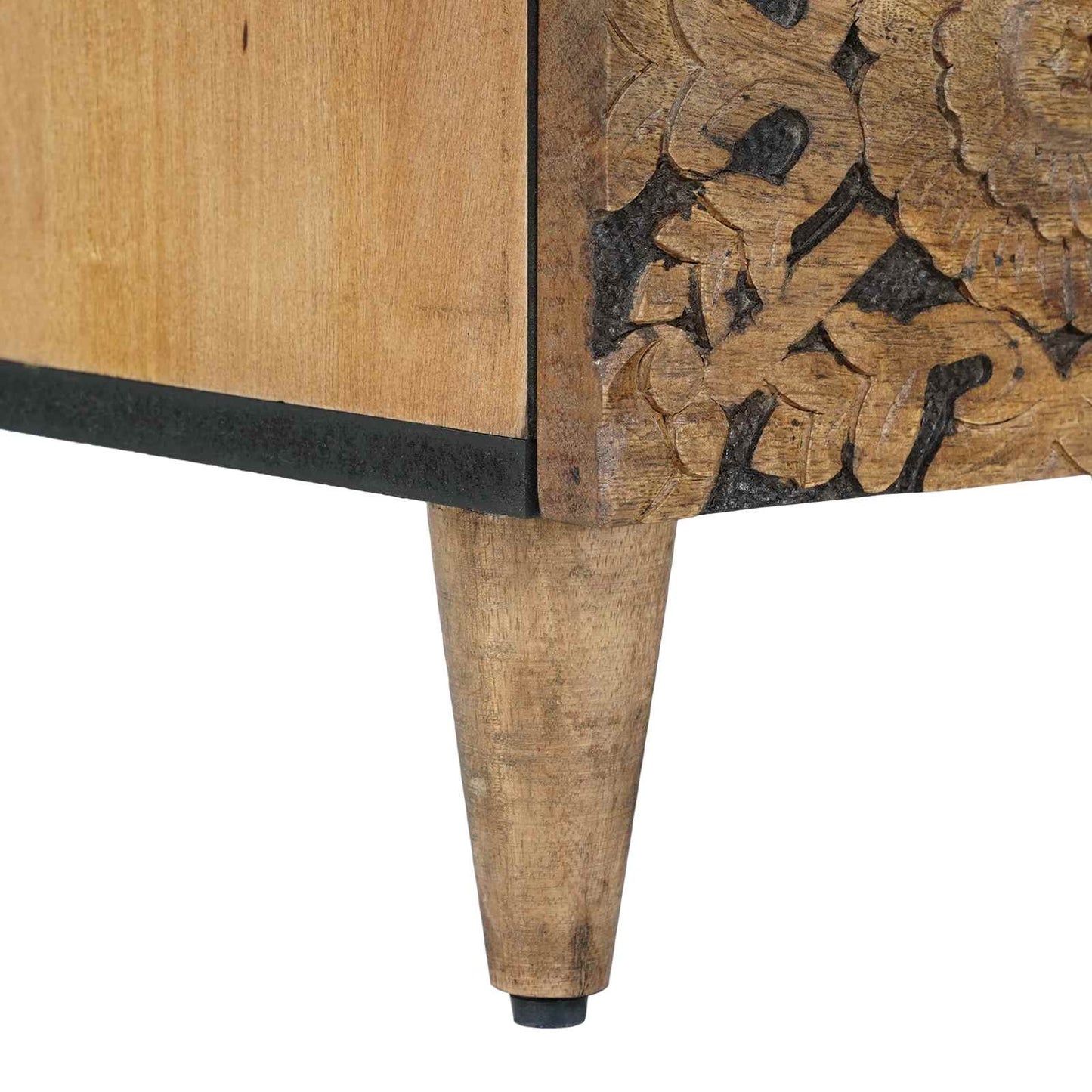 Bed cabinet with Drawer Brown 50 x 33 x 60 cm Solid Mango Wood