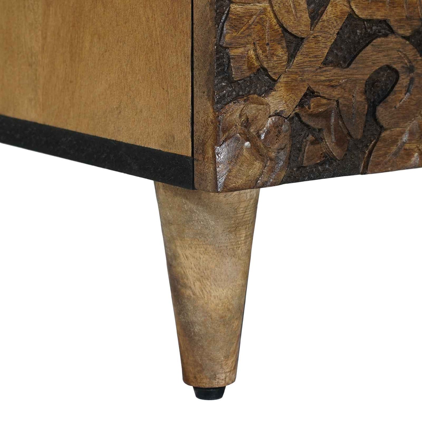 Bed cabinet with Drawer Brown 50 x 33 x 60 cm Solid Mango Wood