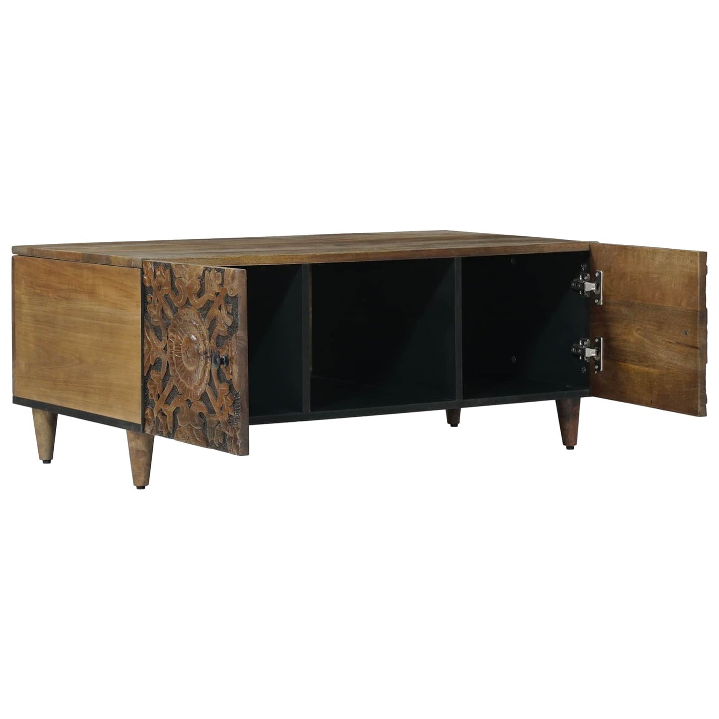 Coffee Table Brown 100 x 54 x 40 cm Solid Mango Wood