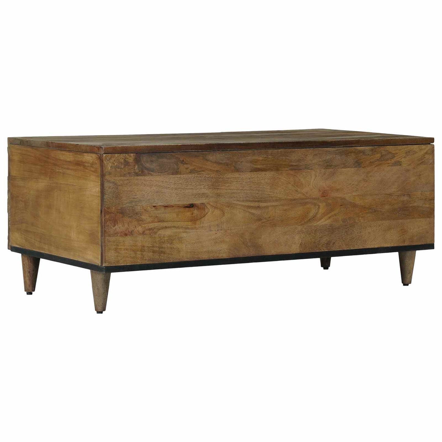 Coffee Table Brown 100 x 54 x 40 cm Solid Mango Wood