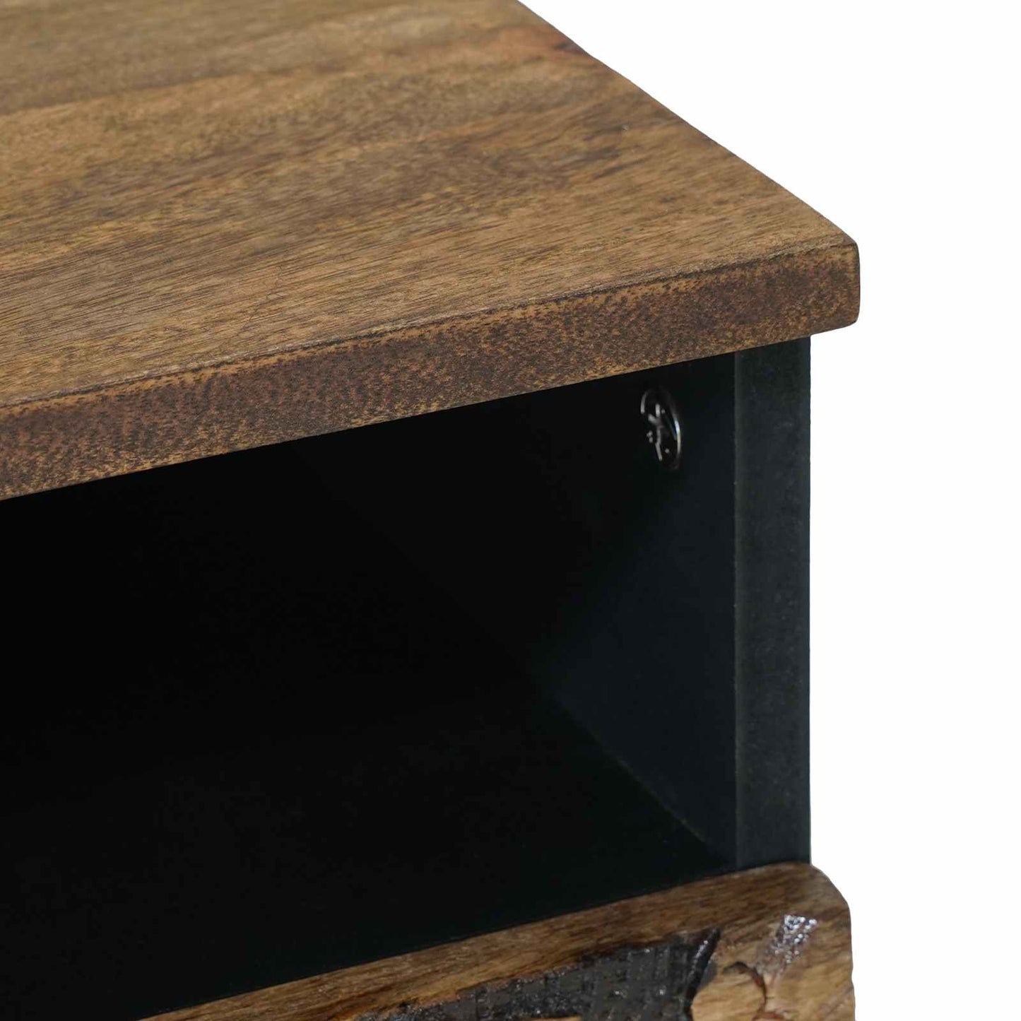 Coffee Table with Drawer Brown 80 x 54 x 40 cm Solid Mango Wood