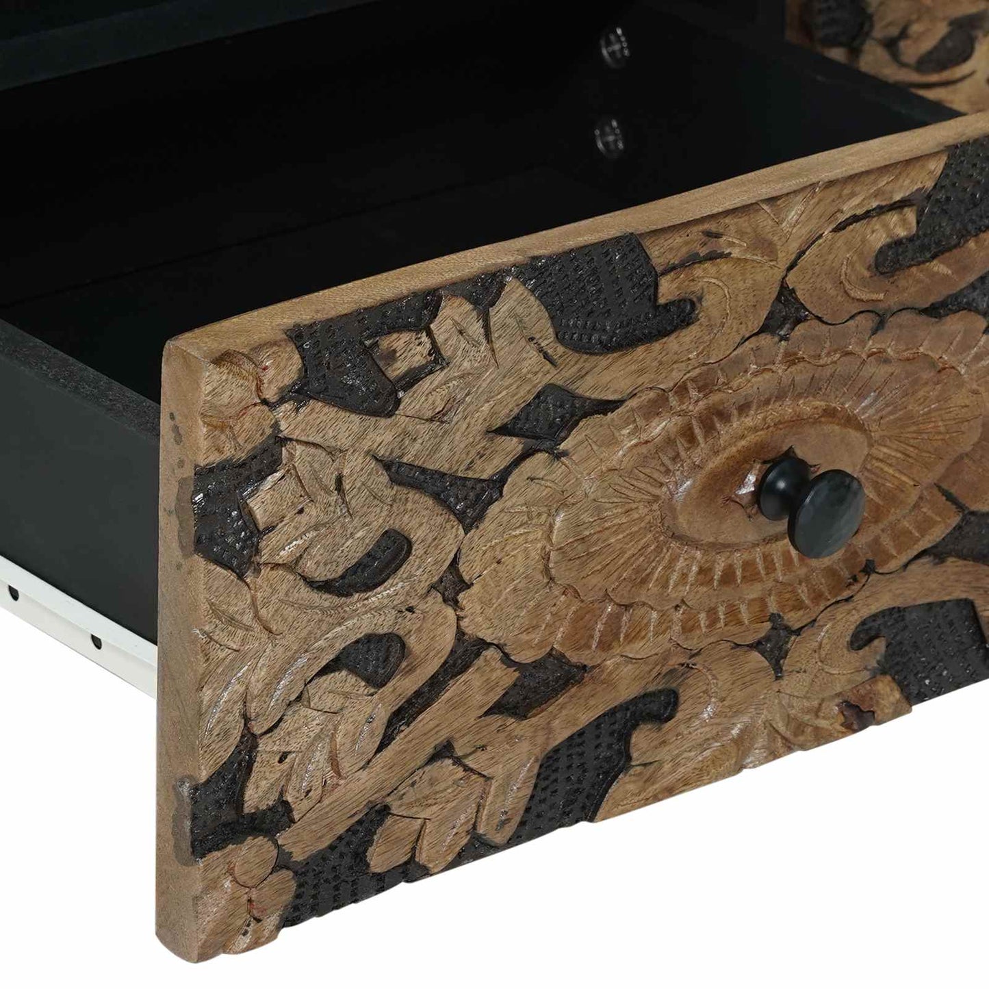 Coffee Table with Drawer Brown 80 x 54 x 40 cm Solid Mango Wood