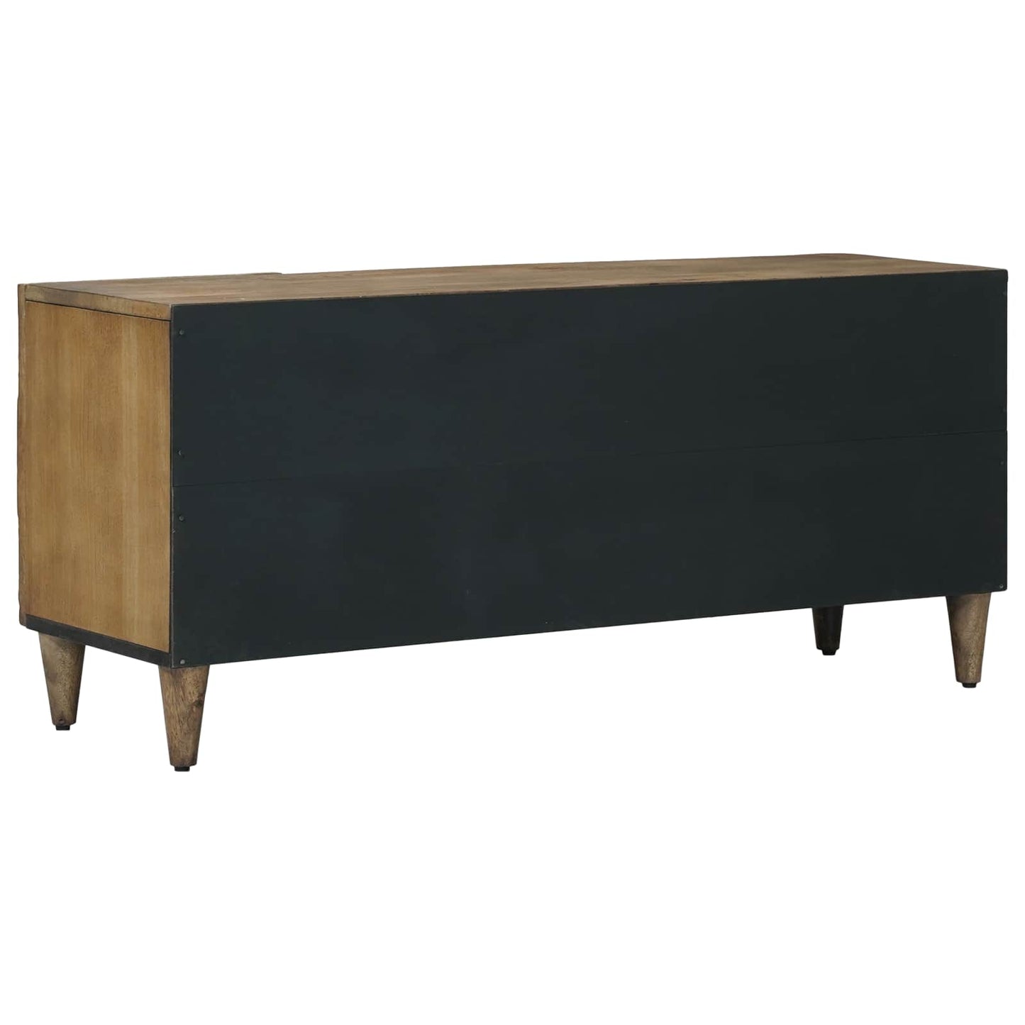 TV Cabinet with Door Brown 105 x 33.5 x 46 cm Solid Mango Wood
