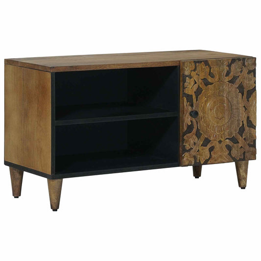 TV Cabinet with Shelf Brown 80 x 31.5 x 46 cm Solid Mango Wood