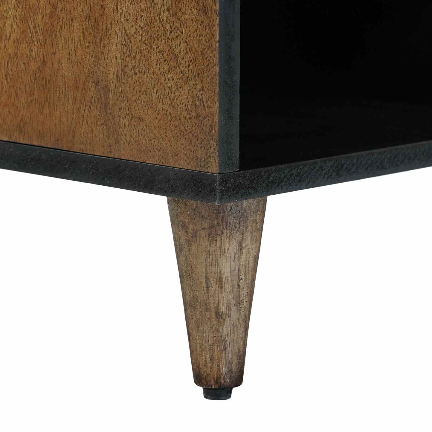 TV Cabinet with Shelf Brown 100 x 33.5 x 46 cm Solid Mango Wood