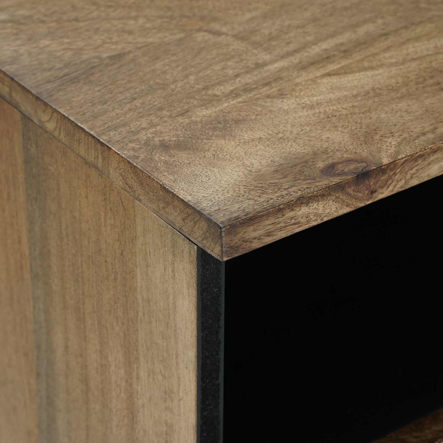 TV Cabinet with Drawer Brown 80 x 33.5 x 46 cm Solid Mango Wood