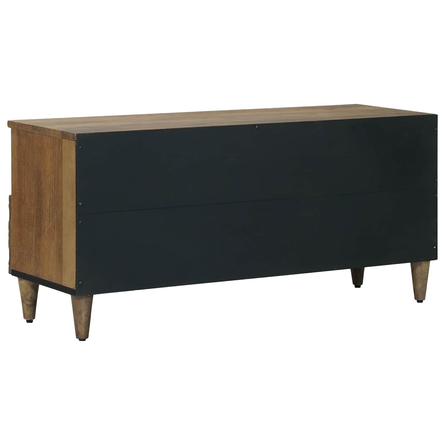 TV Cabinet with Shelf Brown 100 x 33.5 x 46 cm Solid Mango Wood