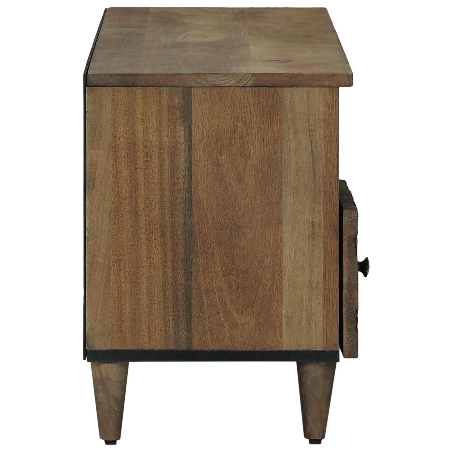 TV Cabinet with Shelf Brown 100 x 33.5 x 46 cm Solid Mango Wood