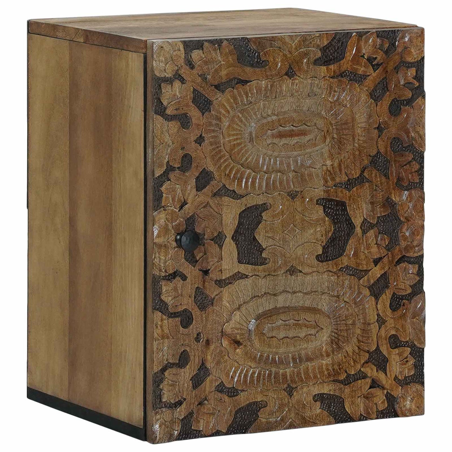 Bathroom Hanging Cabinet with Storage Brown 38 x 33.5 x 48 cm