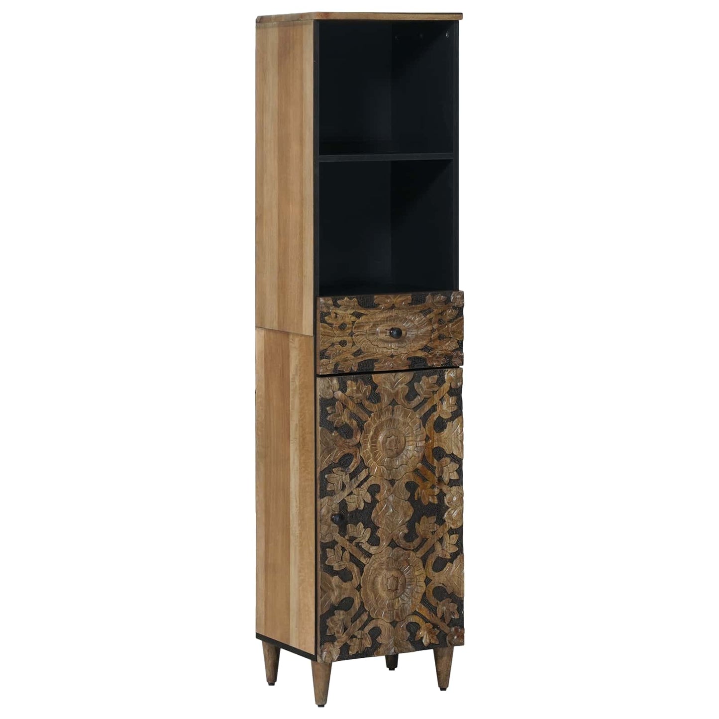 Bathroom Cabinet Brown 38 x 33.5 x 160 cm Solid Mango Wood