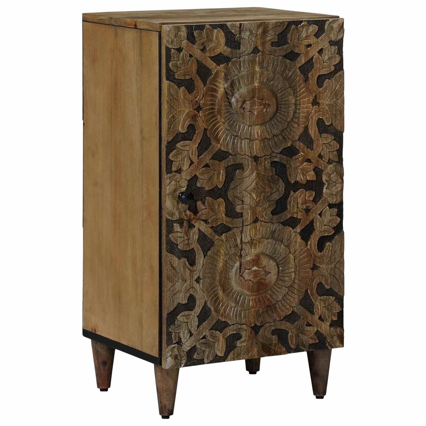 Sideboard with Storage Brown 40 x 33.5 x 75 cm Solid Mango Wood