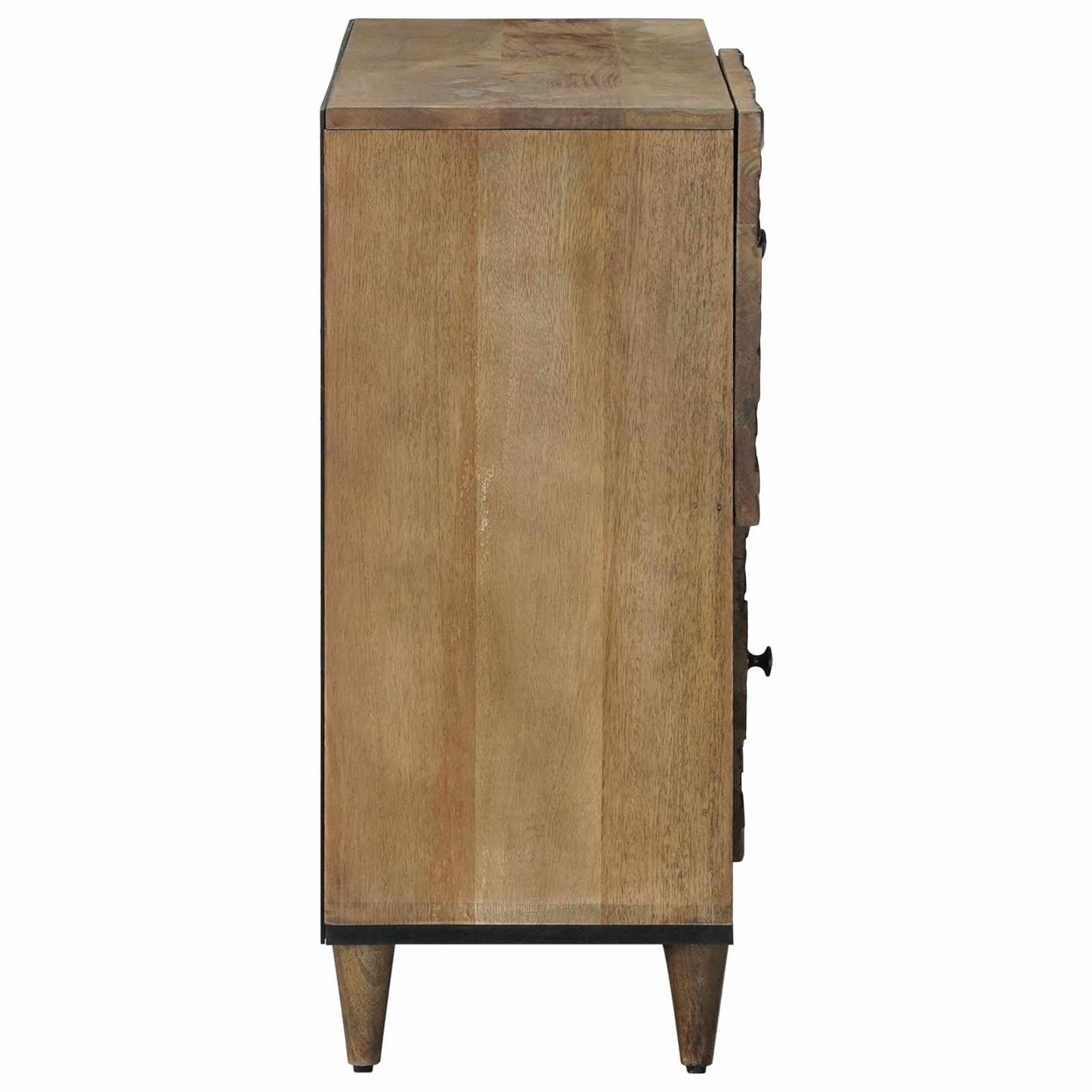 Sideboard with Storage Brown 80 x 33.5 x 75 cm Solid Mango Wood