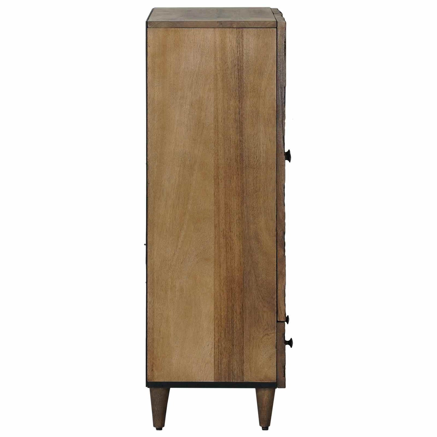 High Board with Shelf Brown 60 x 33.5 x 100 cm Solid Mango Wood
