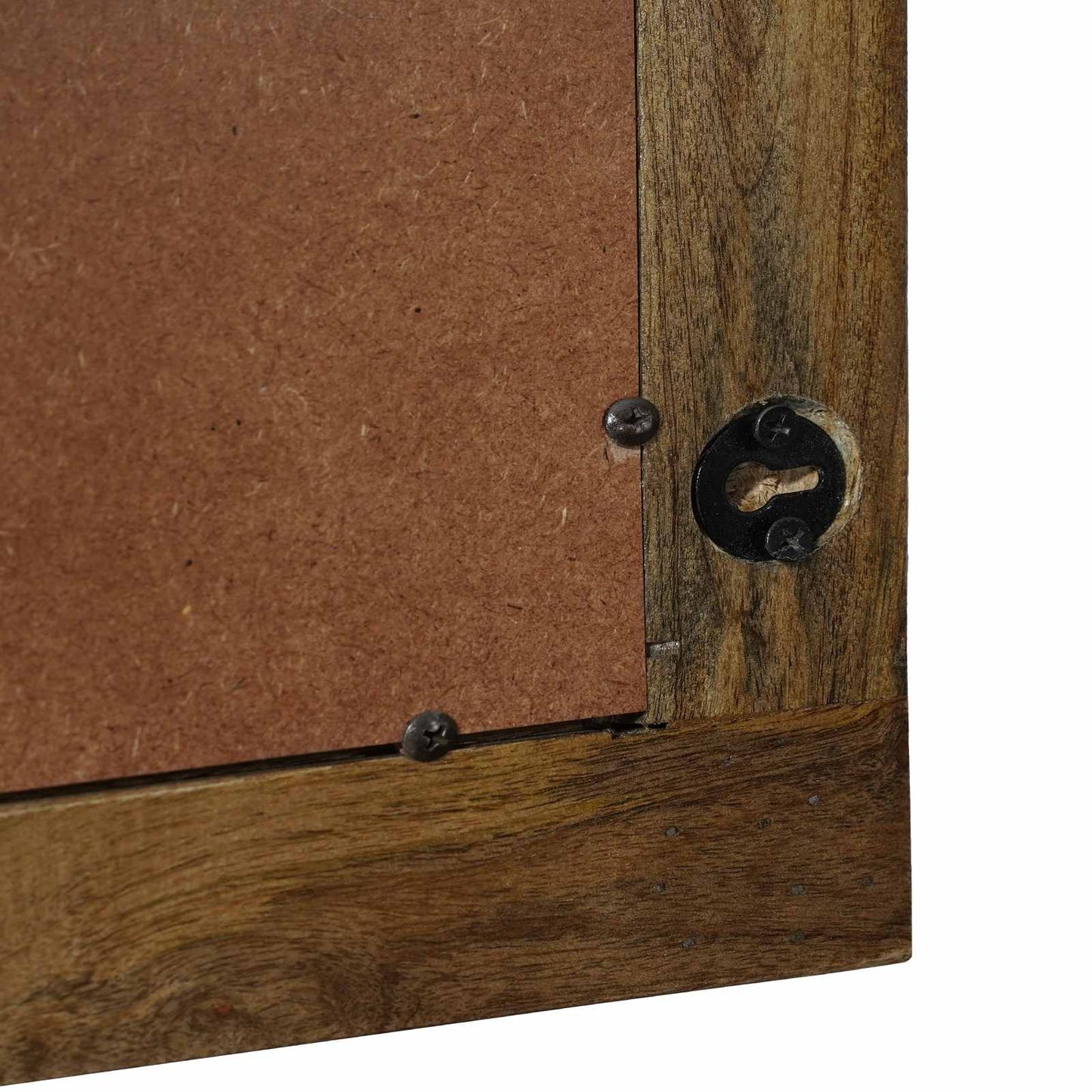 Wall Mirror Walnut Brown 70 x 50 cm Engineered Wood and Glass
