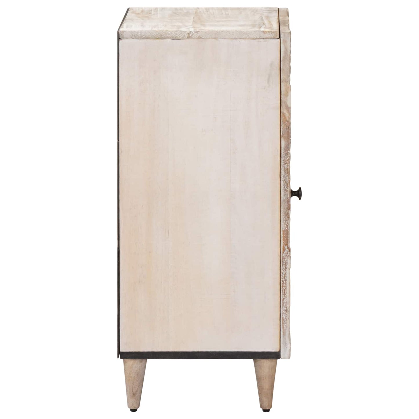 Sideboard with Storage White 40 x 33.5 x 75 cm Solid Mango Wood