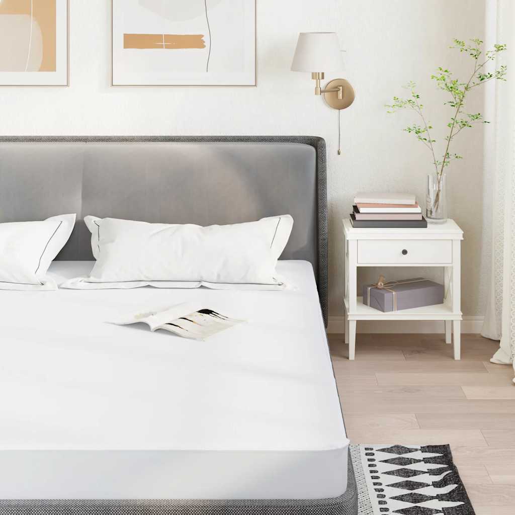 Mattress Protector White 140x190 cm Waterproof