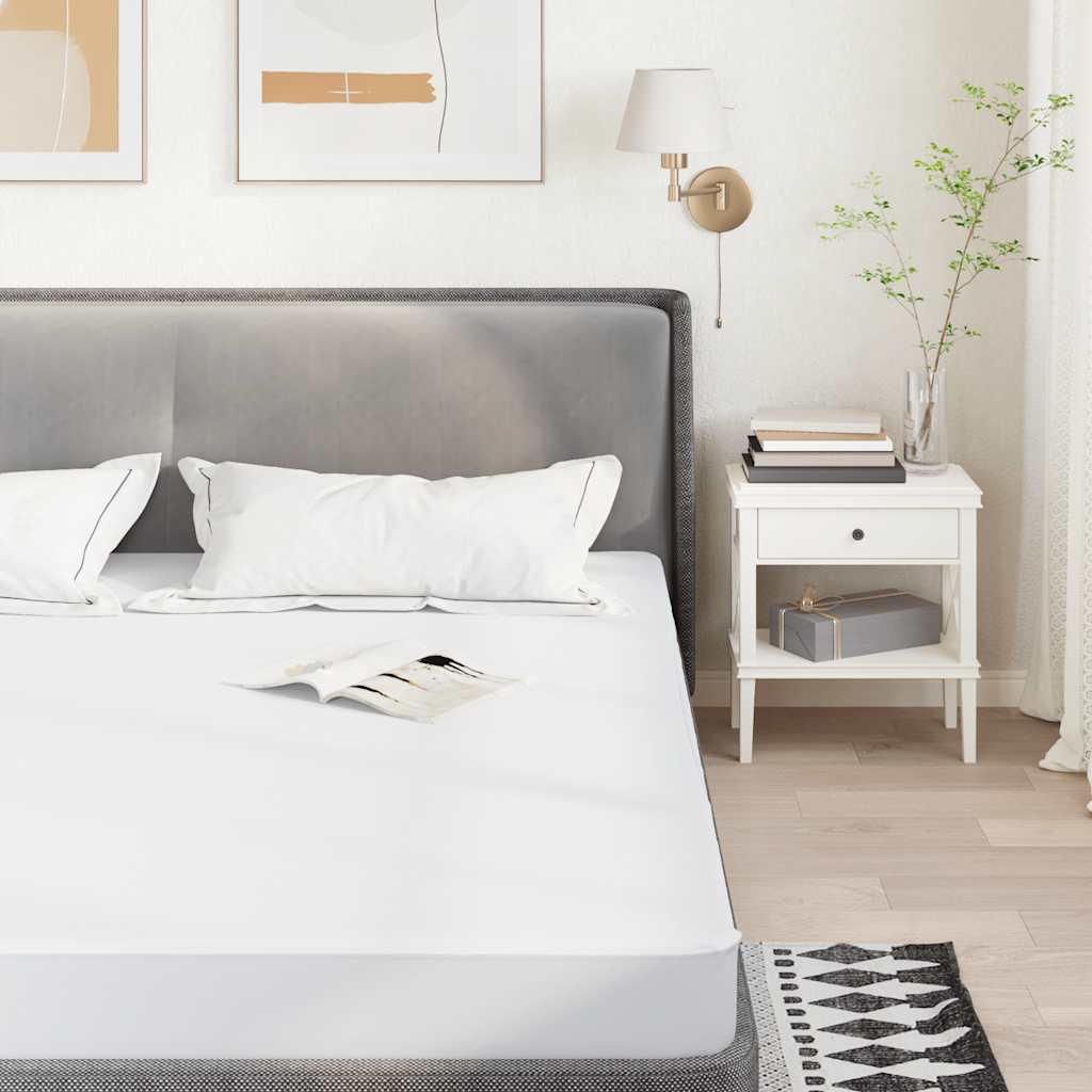 Mattress Protector White 90x220 cm Waterproof