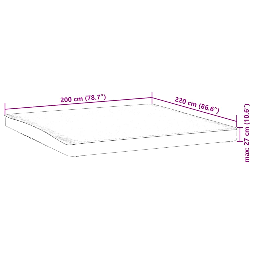 Mattress Protector White 200x220 cm Waterproof
