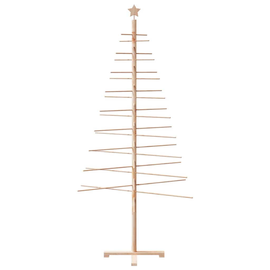 vidaXL Wooden Christmas Tree for Decoration 210 cm Solid Wood Pine