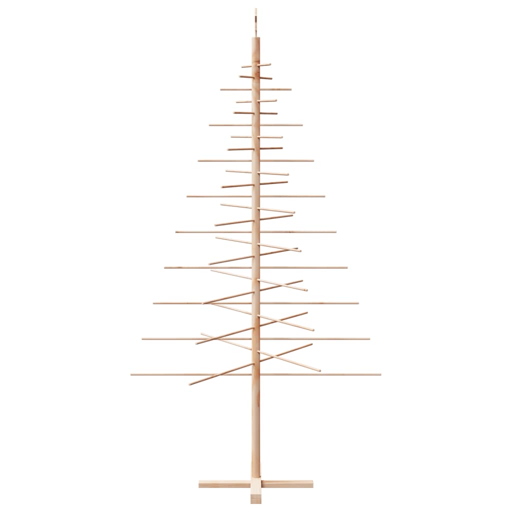 vidaXL Wooden Christmas Tree for Decoration 210 cm Solid Wood Pine