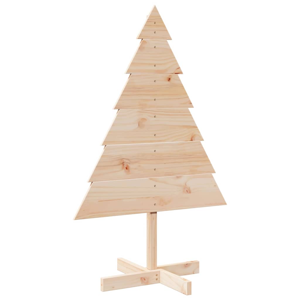 vidaXL Wooden Christmas Tree for Decoration 110 cm Solid Wood