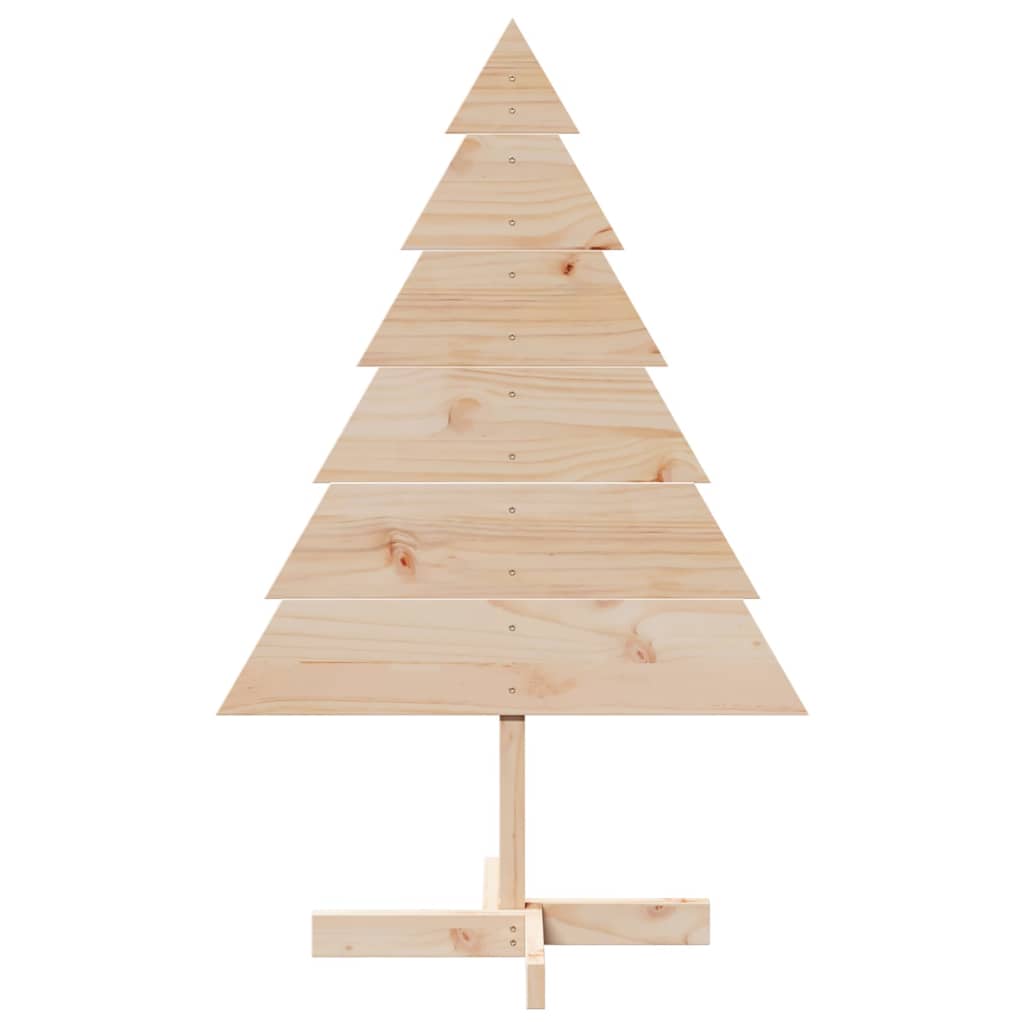 vidaXL Wooden Christmas Tree for Decoration 110 cm Solid Wood