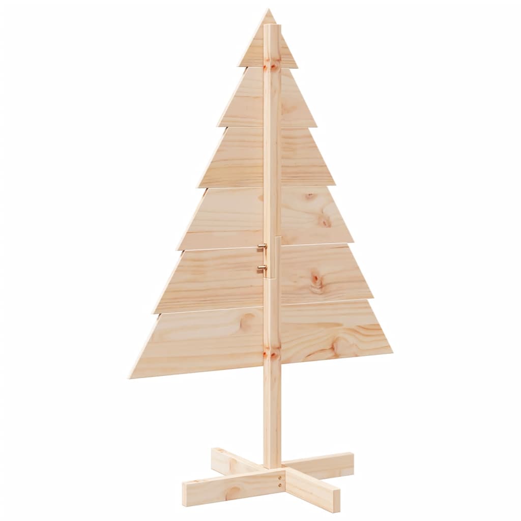 vidaXL Wooden Christmas Tree for Decoration 110 cm Solid Wood