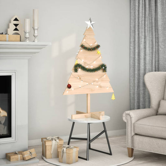 vidaXL Wooden Christmas Tree for Decoration 110 cm Solid Wood