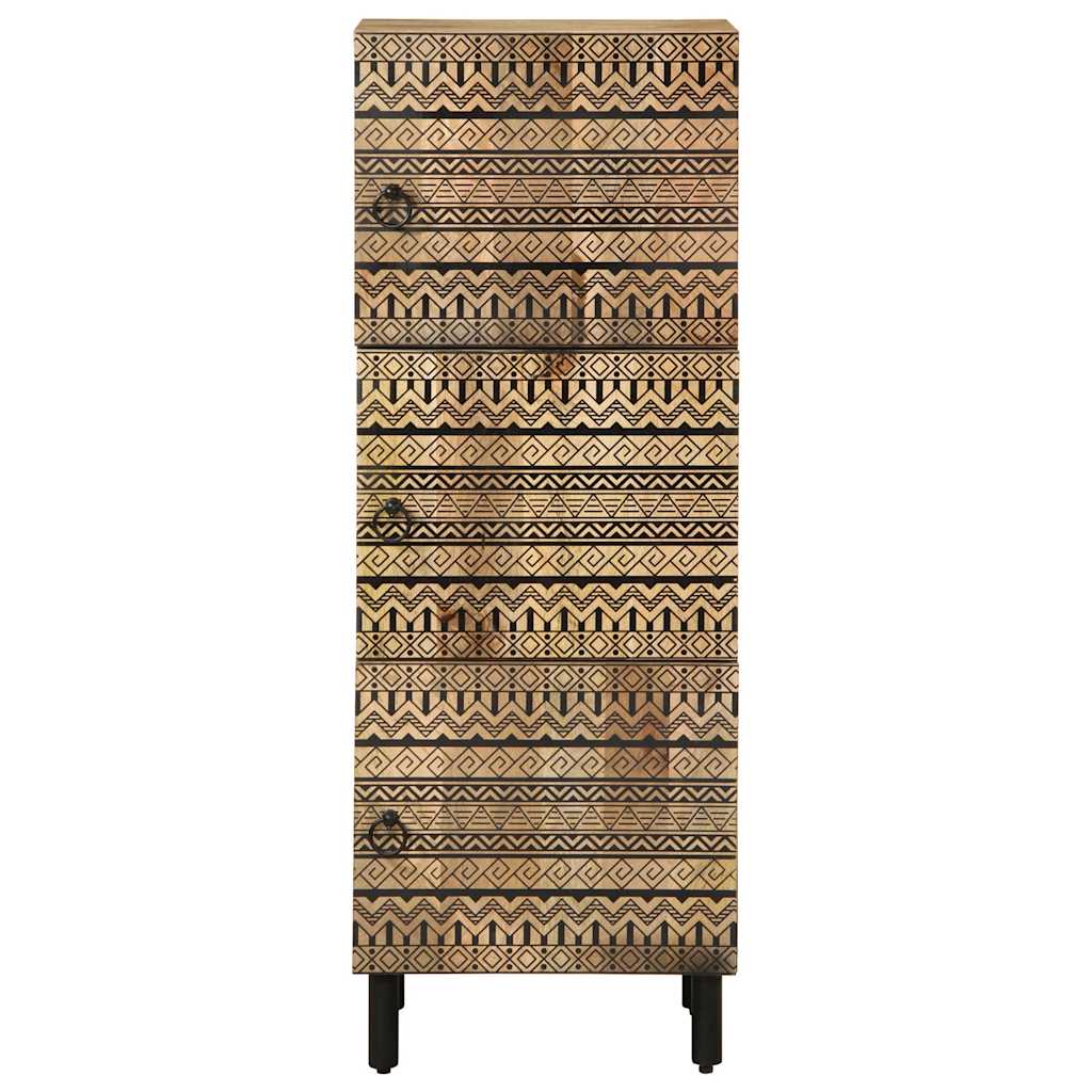 Highboard 40x33.5x110 cm Solid Rough Wood Mango