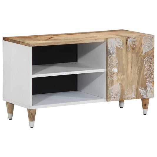 vidaXL TV Cabinet 80x31.5x46 cm Solid Wood Mango