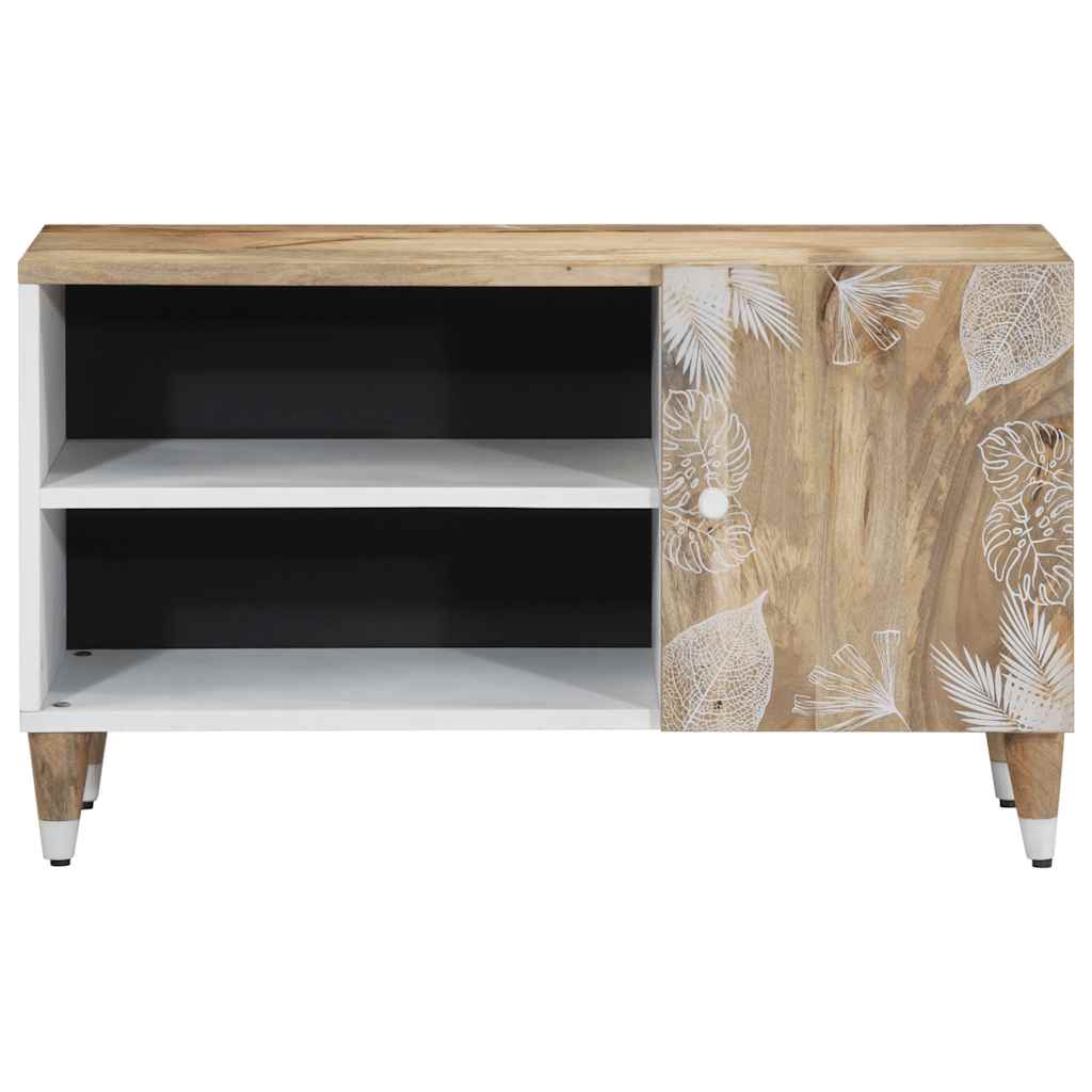 vidaXL TV Cabinet 80x31.5x46 cm Solid Wood Mango