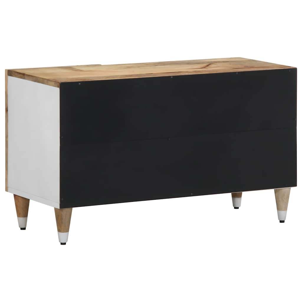 vidaXL TV Cabinet 80x31.5x46 cm Solid Wood Mango