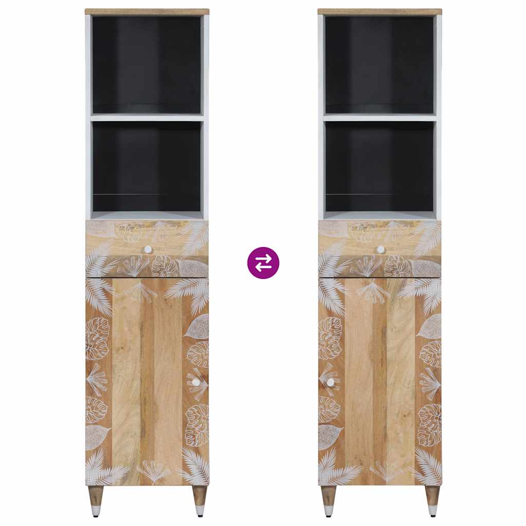 Bathroom Cabinet 38x33,5x160 cm Solid Wood Mango