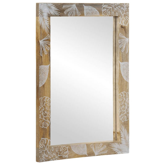 vidaXL Bathroom Mirror 50x3x70 cm Solid Wood Mango