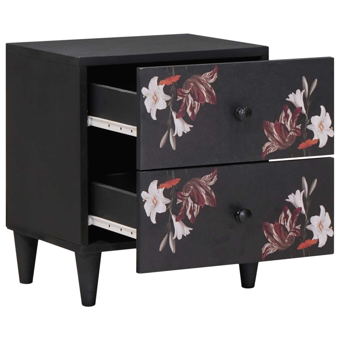 Bedside Table Brown 40 x 33.5 x 46 cm Solid Mango Wood
