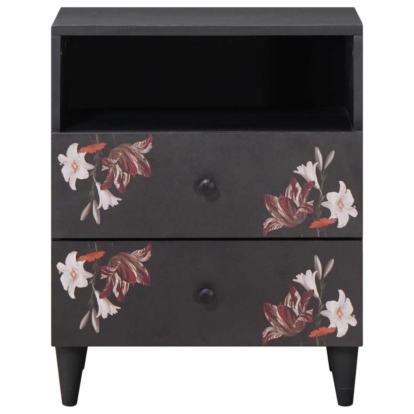 Bedside Table Multicolour 50 x 33 x 60 cm Solid Mango Wood