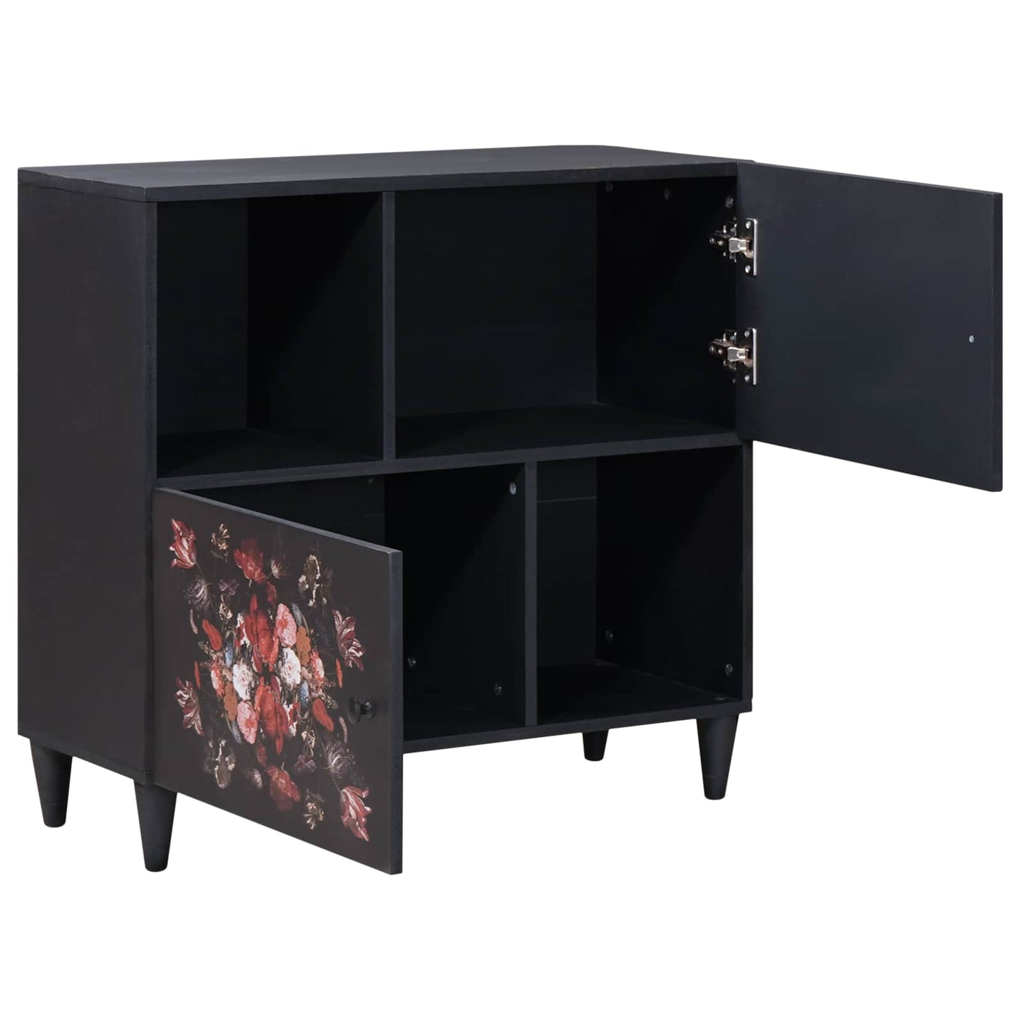 Storage Cabinets Multicolour 80 x 33.5 x 75 cm Solid Mango Wood