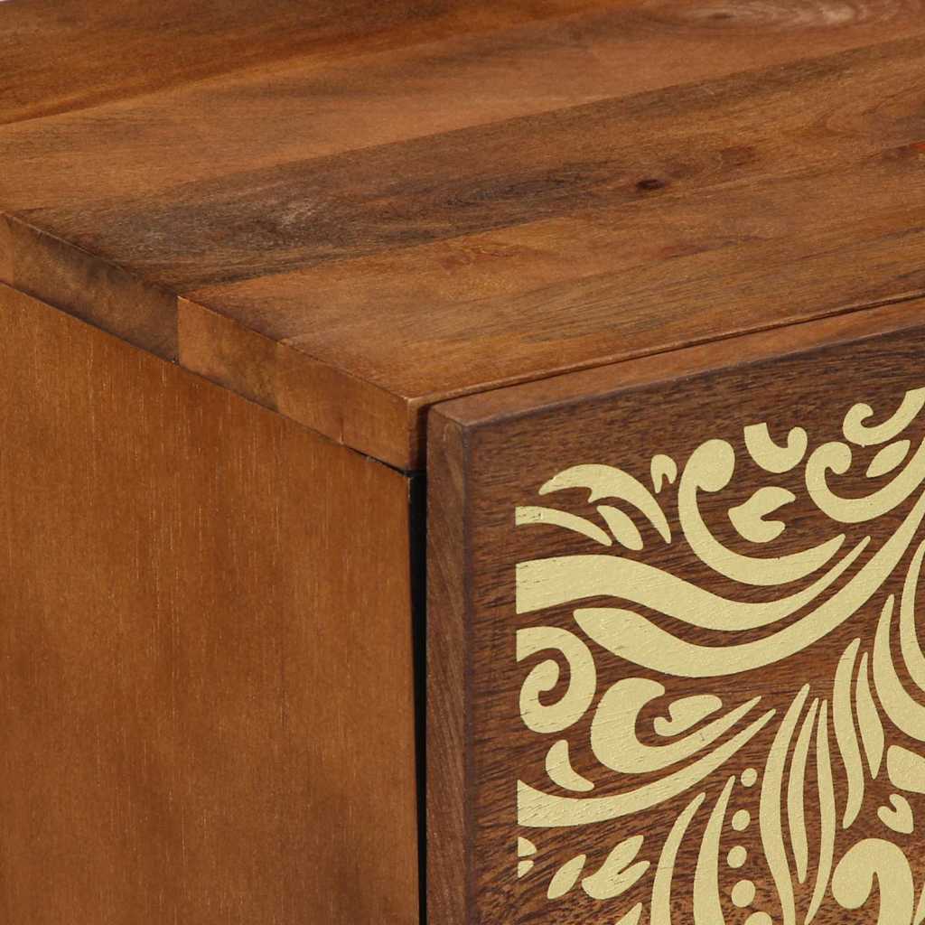 Bedside Cabinet with Door 2 pcs Honey Brown 40 x 33 x 46 cm