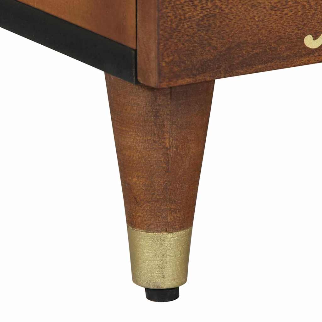 Bedside Cabinet with Door 2 pcs Honey Brown 40 x 33 x 46 cm