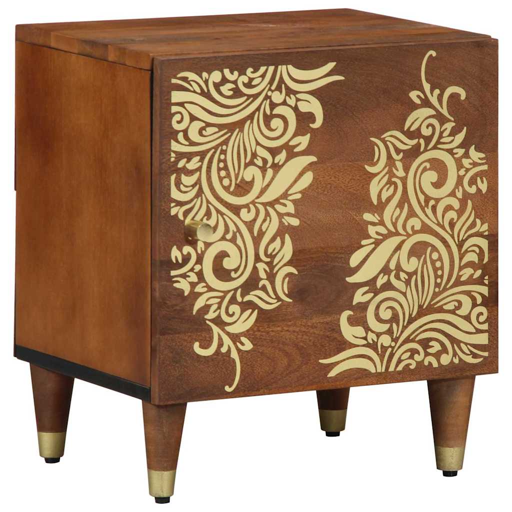 Bedside Cabinet with Door 2 pcs Honey Brown 40 x 33 x 46 cm