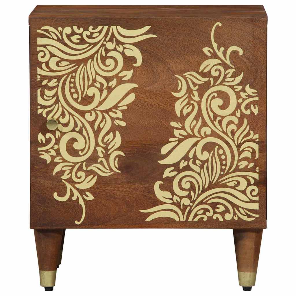Bedside Cabinet with Door 2 pcs Honey Brown 40 x 33 x 46 cm
