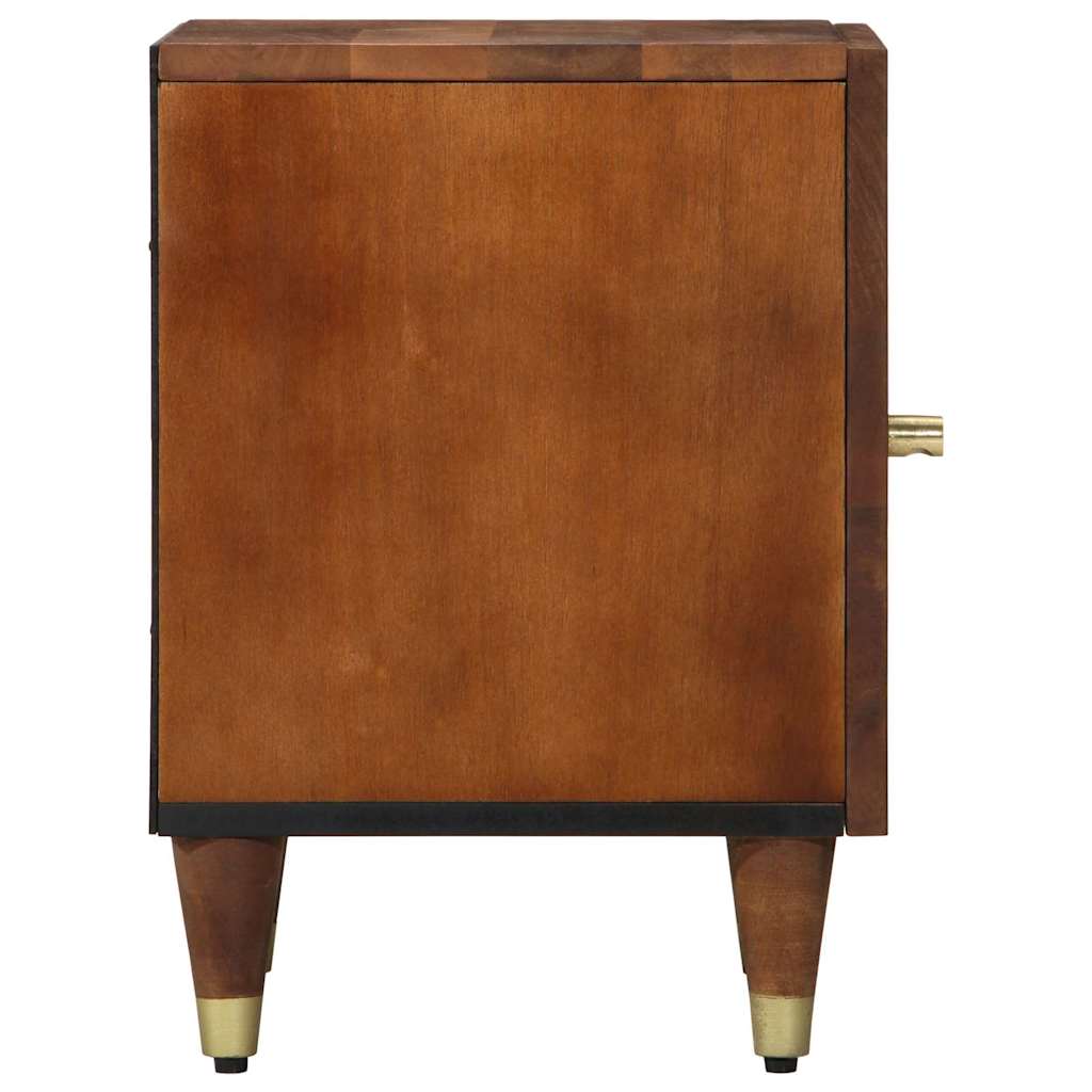 Bedside Cabinet with Door 2 pcs Honey Brown 40 x 33 x 46 cm