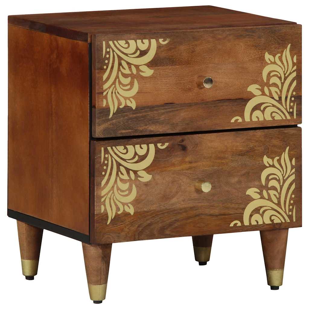Bedside Cabinet with Drawer 2 pcs Honey Brown 40 x 33 x 46 cm