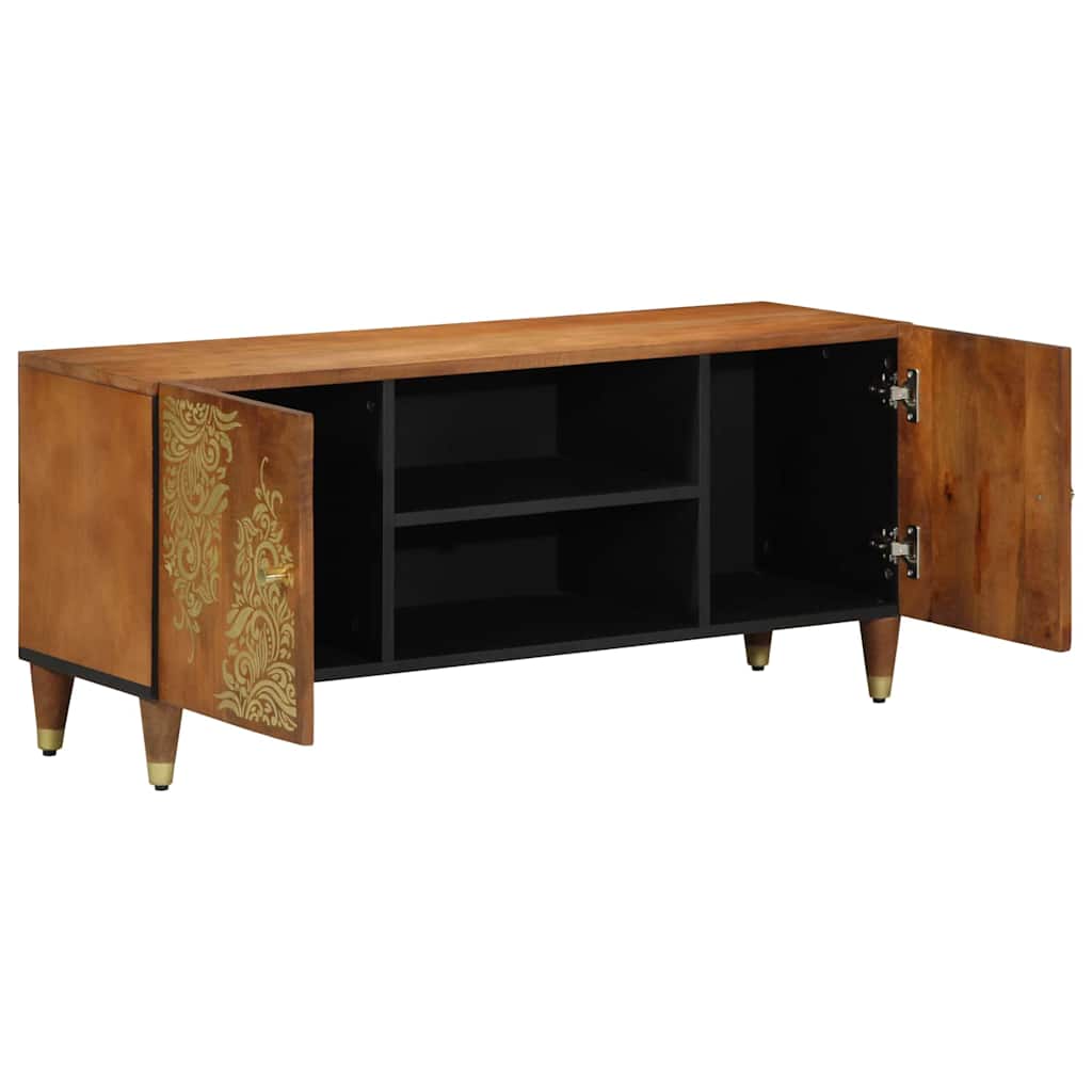 TV Cabinet Honey Brown 105 x 33 x 46 cm Solid Mango Wood